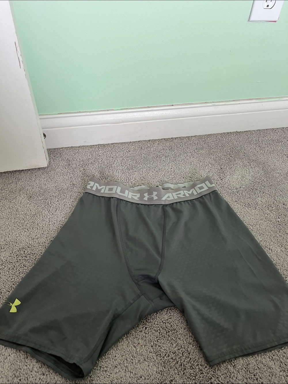 Under Armour Men’s Boxer Briefs — Dark Gray with Light Gray Waistband